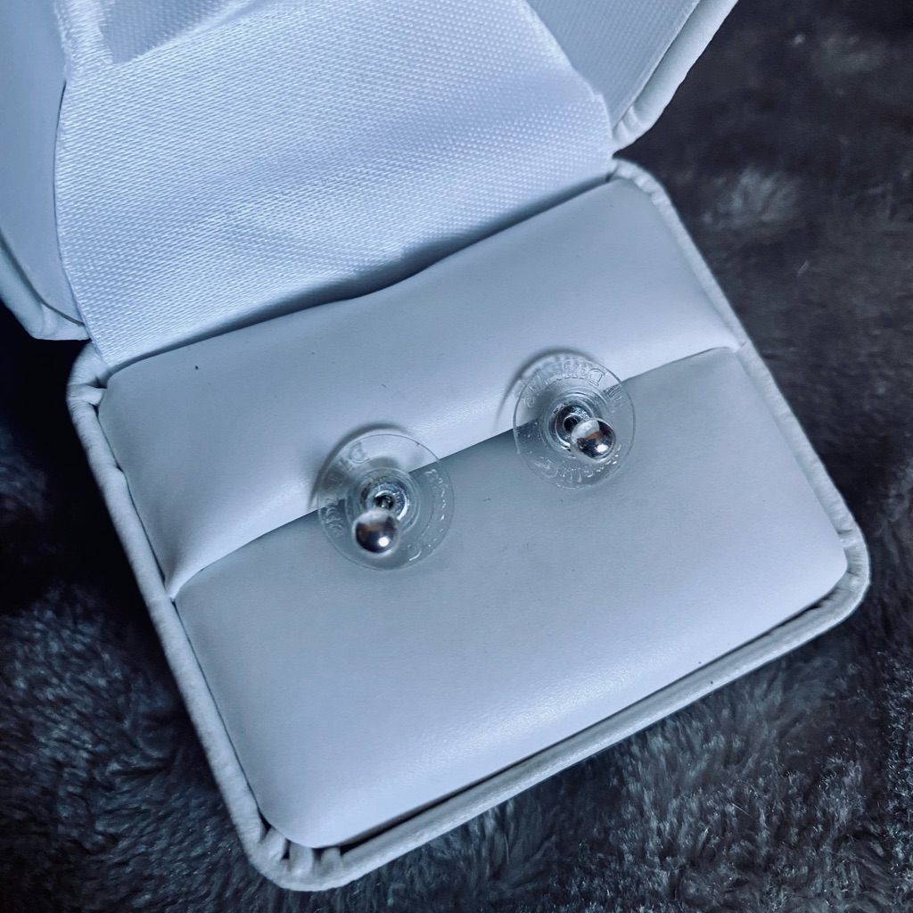Sterling Silver Stud Safety Back Earrings